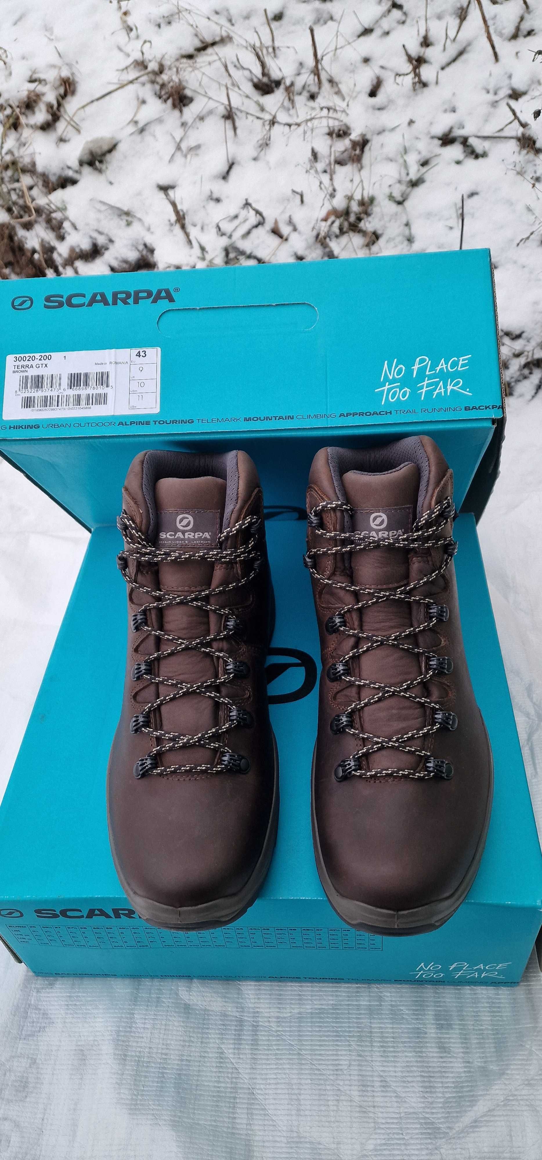 Scarpa Terra GTX. 41, 45 размеры. Зимние ботинки. GORE-TEX Vibram
