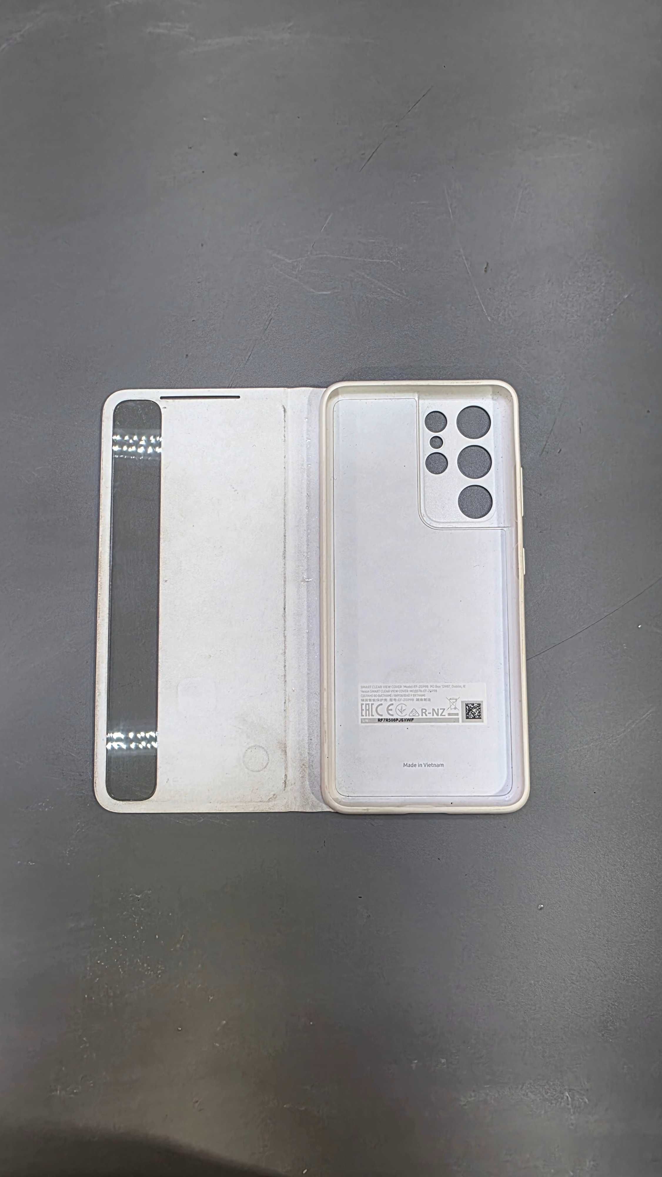 Samsung S21 Ultra Pokrowiec z inteligentnym okienkiem: Etui ochronne