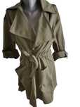 Markowy trencz kurtka parka wiosna lato rS Stradivarius khaki oliwkowa