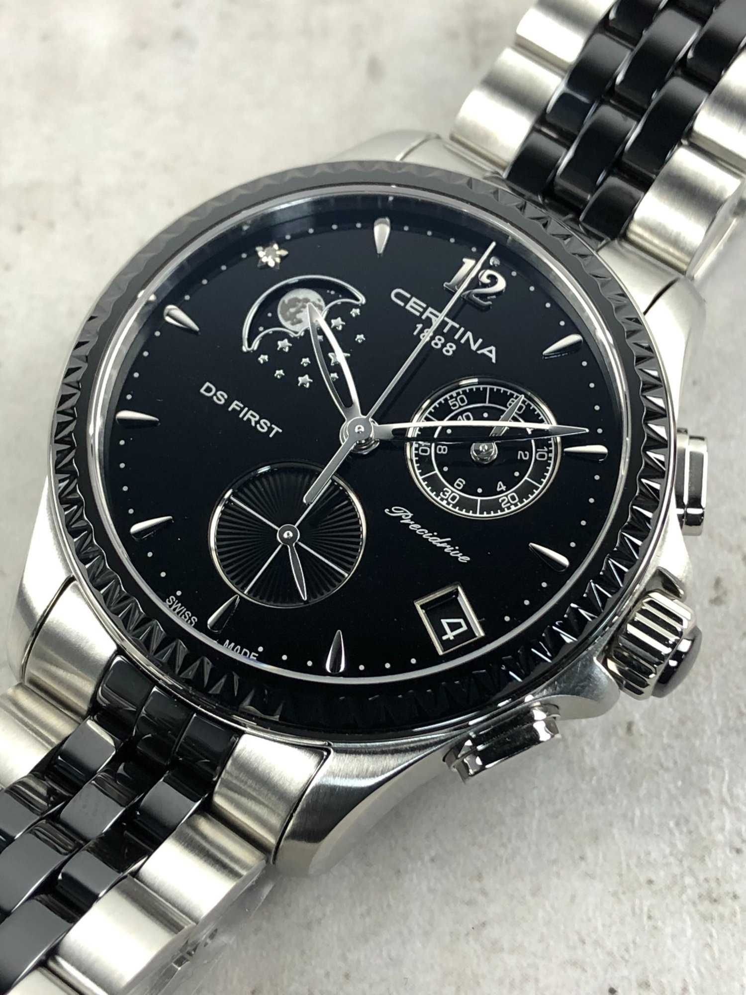 Zegarek Damski Certina DS First Lady Ceramic Moonphase Chronograph 2