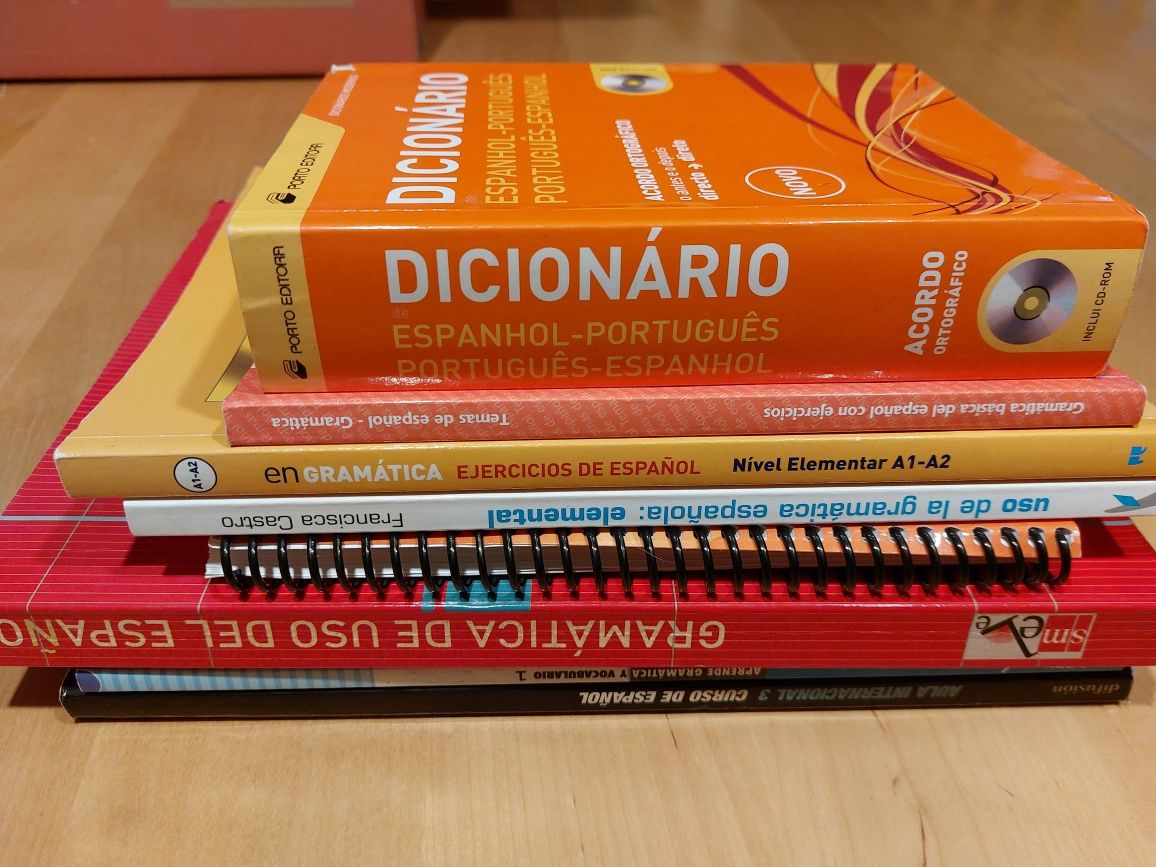 Lote Livros ensino lingua Espanhola