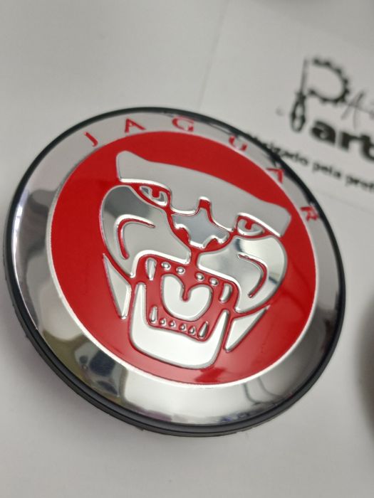 Conjunto 4 Centros de jante Jaguar 58mm