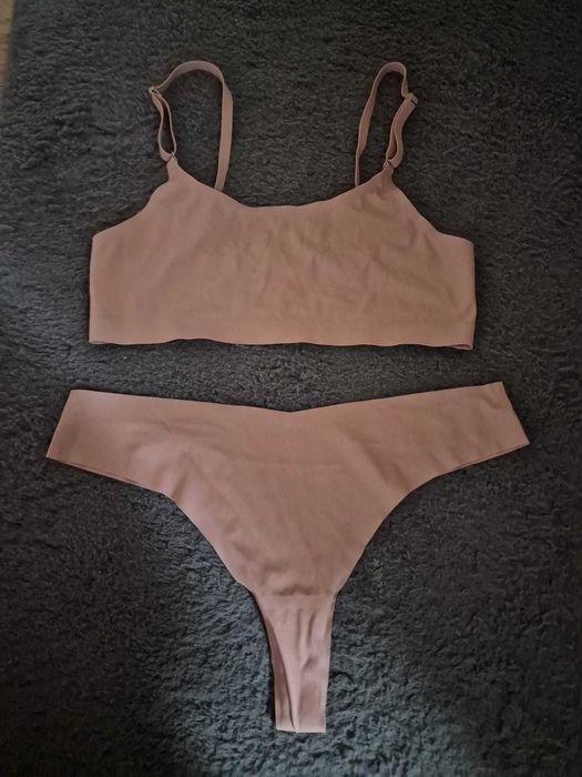 Komplet bieliźniany Valetta- pudrowy róż