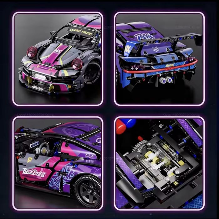 Конструктор Technic Porsche 911 GT-3 Cyberpunk Порш 911 Кіберпанк