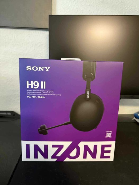 słuchawki bezprzewodowe z mikrofonem sony h9 II czarne