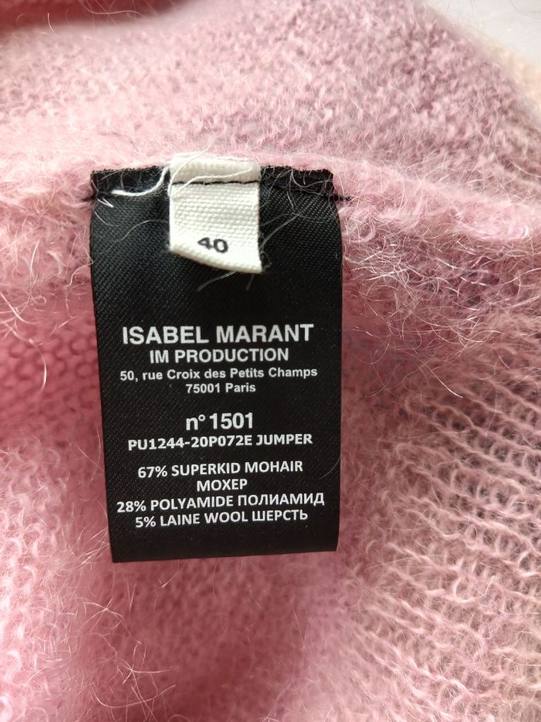 Isabel marant кід мохер мохеровий светр ковта кофта джемпер свитер