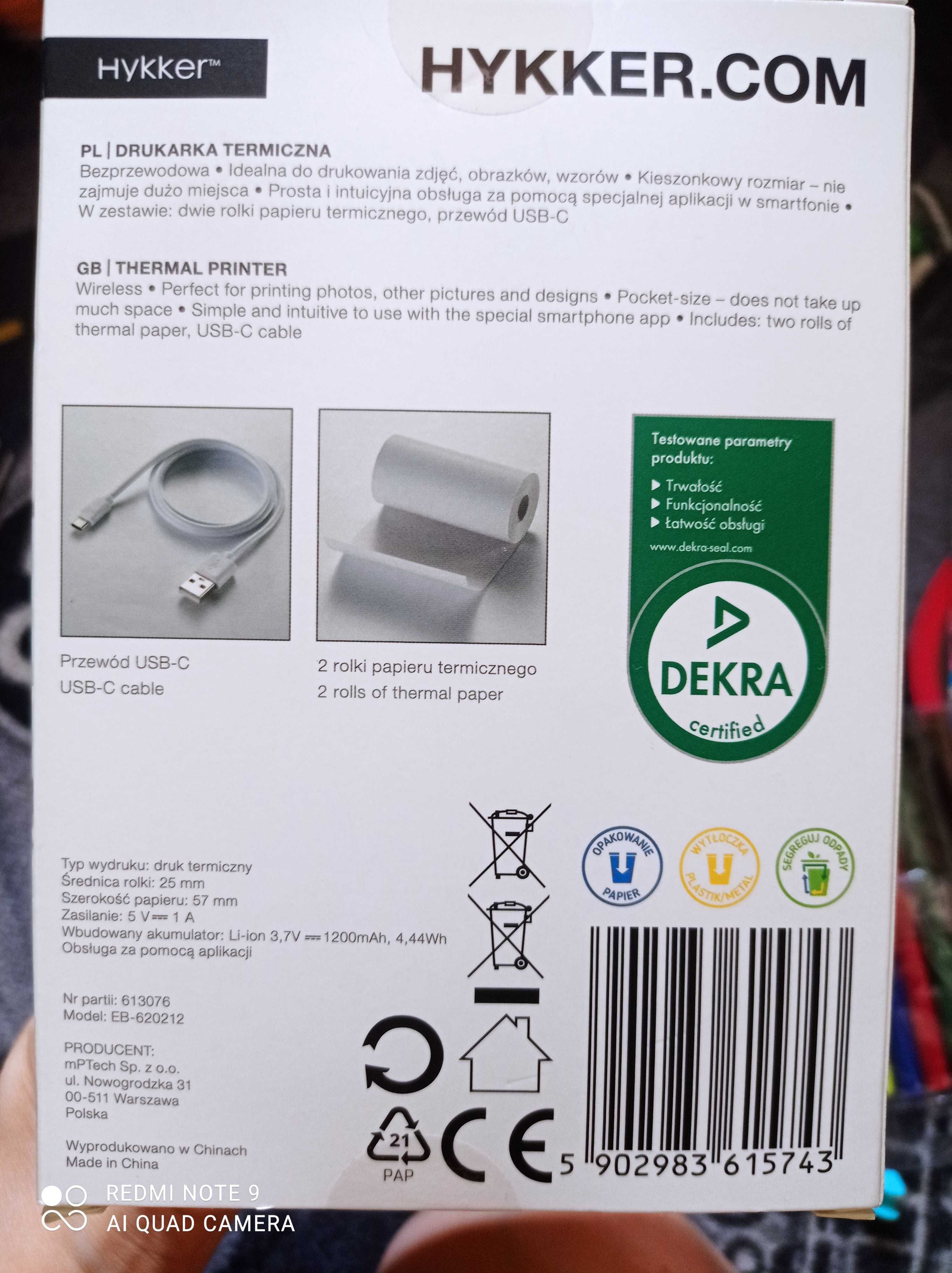 Nowa drukarka termiczna Hykker