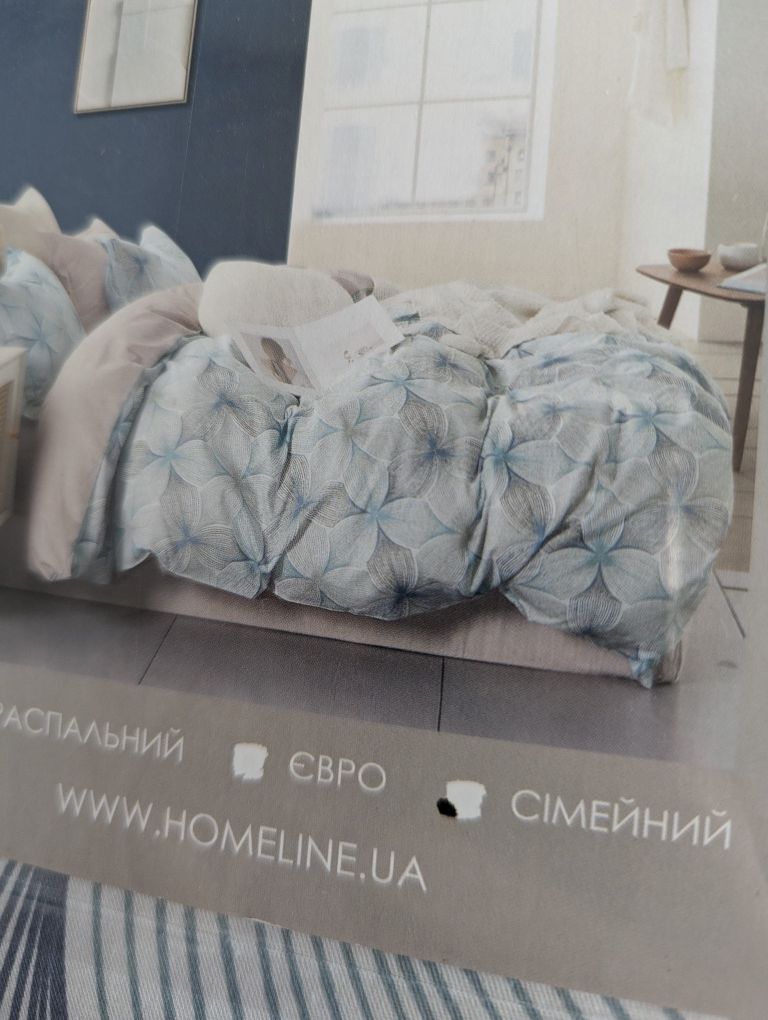 Комплект постільної білизни сімейний сатін