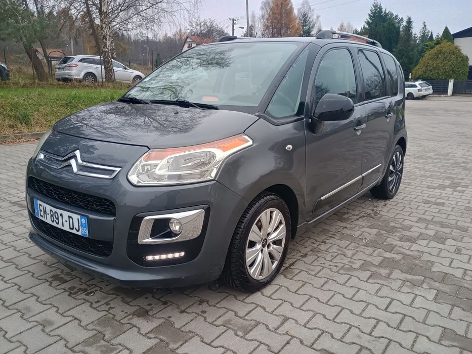 Citroën C3 Picasso Exclusive 2017 • 1.2 benzyna • 110 KM • Hak • Navi