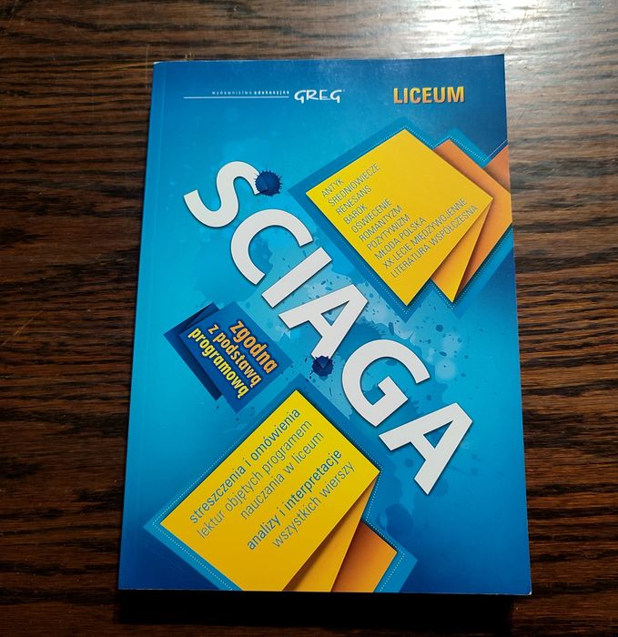 Ściąga - język polski streszczenia analizy interpretacje Liceum