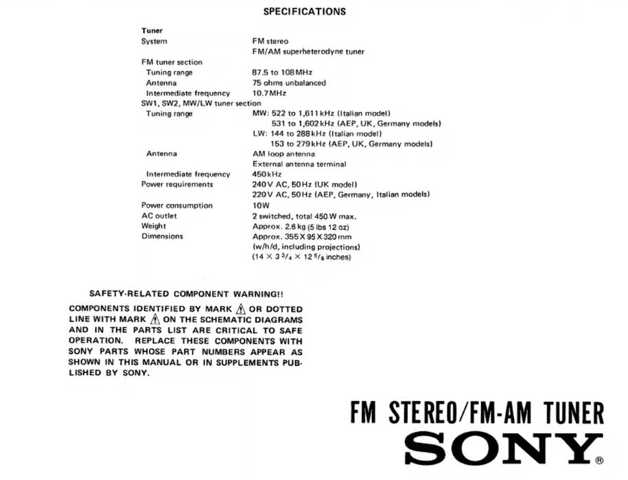 Amplificador Sony TA-D505 Digitale Vintage '90