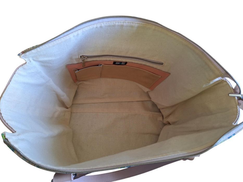 Mięta Torba Skórzana De Luxe Morskie Ważki Unikat