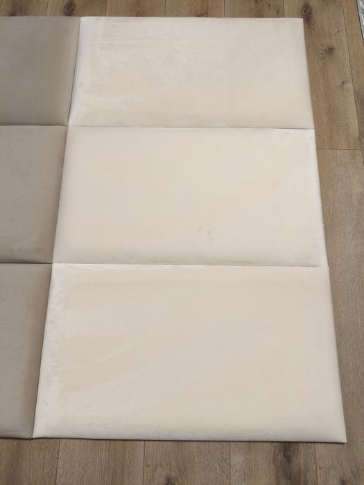 Płyty tapicerowane ścienne 70x40 beżowe - 6szt