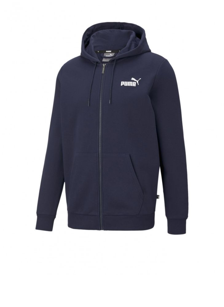 Спортивна кофта Puma ESS Small Logo FZ Hoodie  3Xl (темно синя)