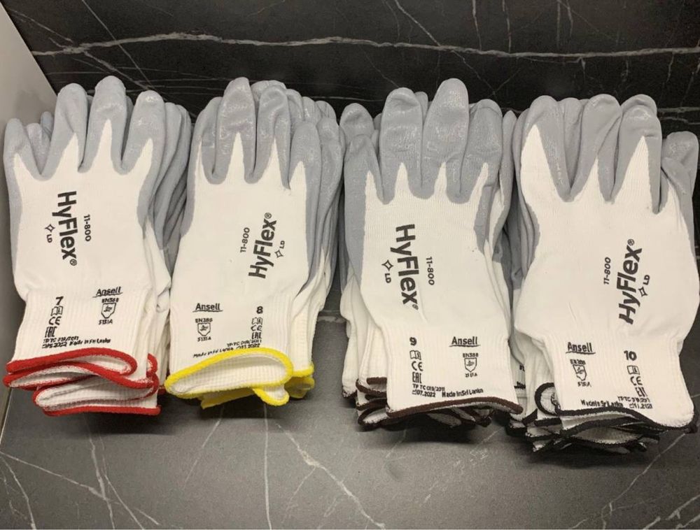 Робочі рукавиці HyFlex 11-800, розмiр 10 (XL), 9, 8, 7, 6|Перчатки XXL