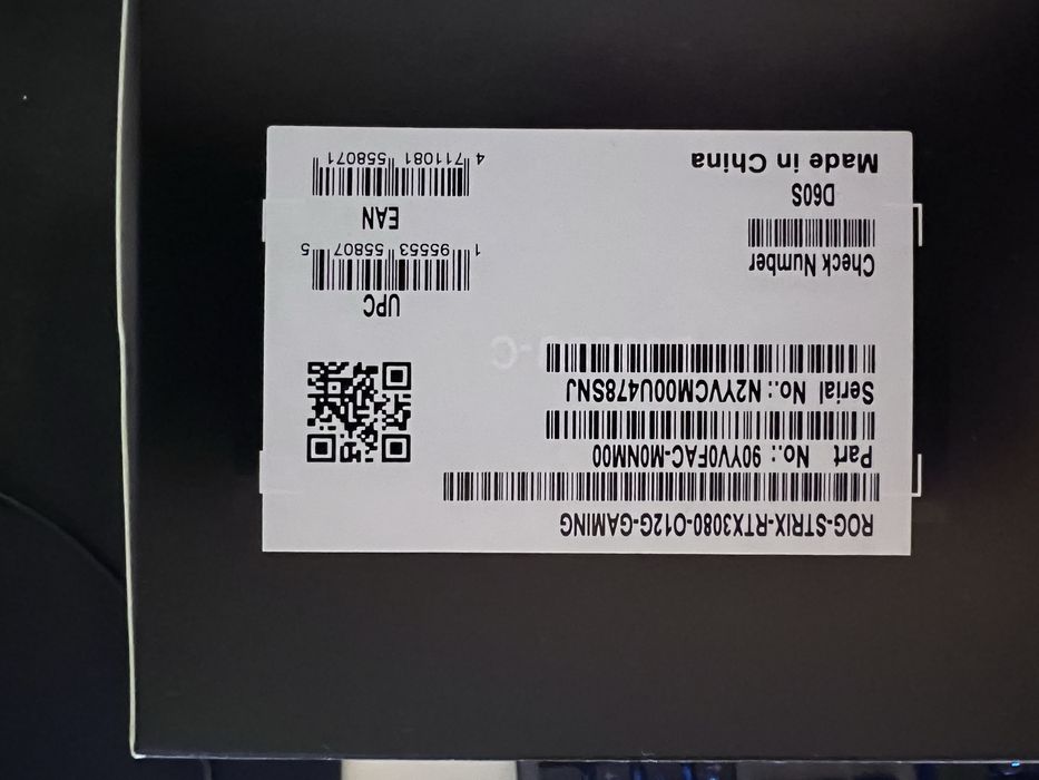 Asus ROG Strix GeForce RTX™ 3080 OC Edition 12GB
