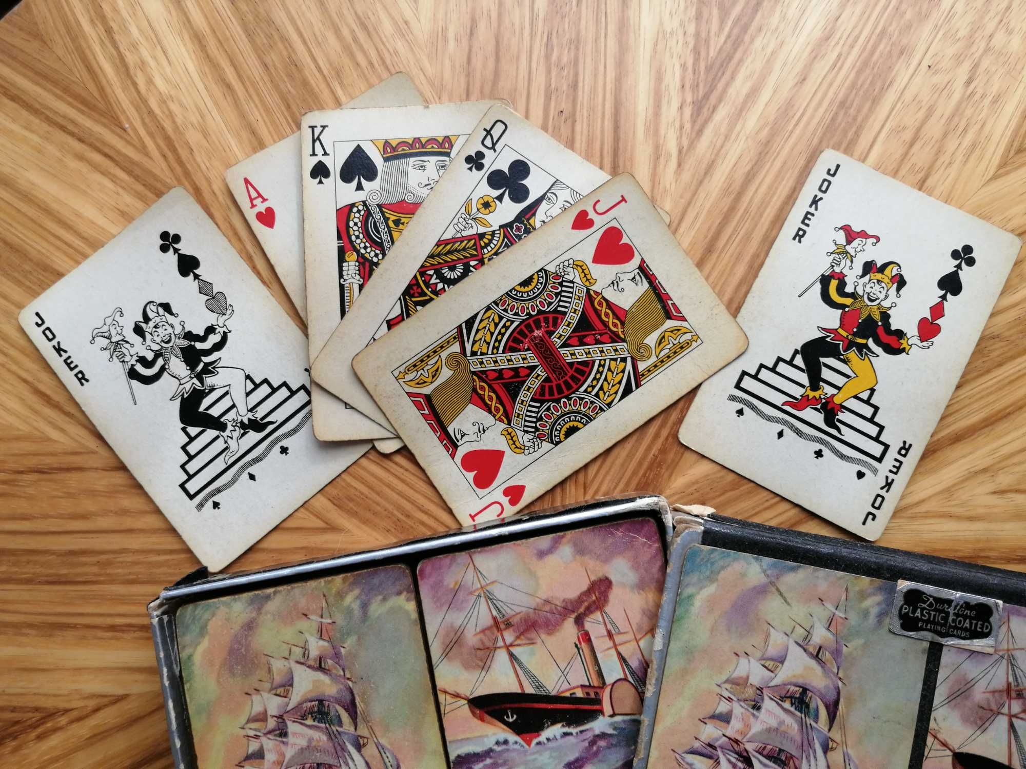 Popielniczki brydżowe, pokerowe + stare karty gratis