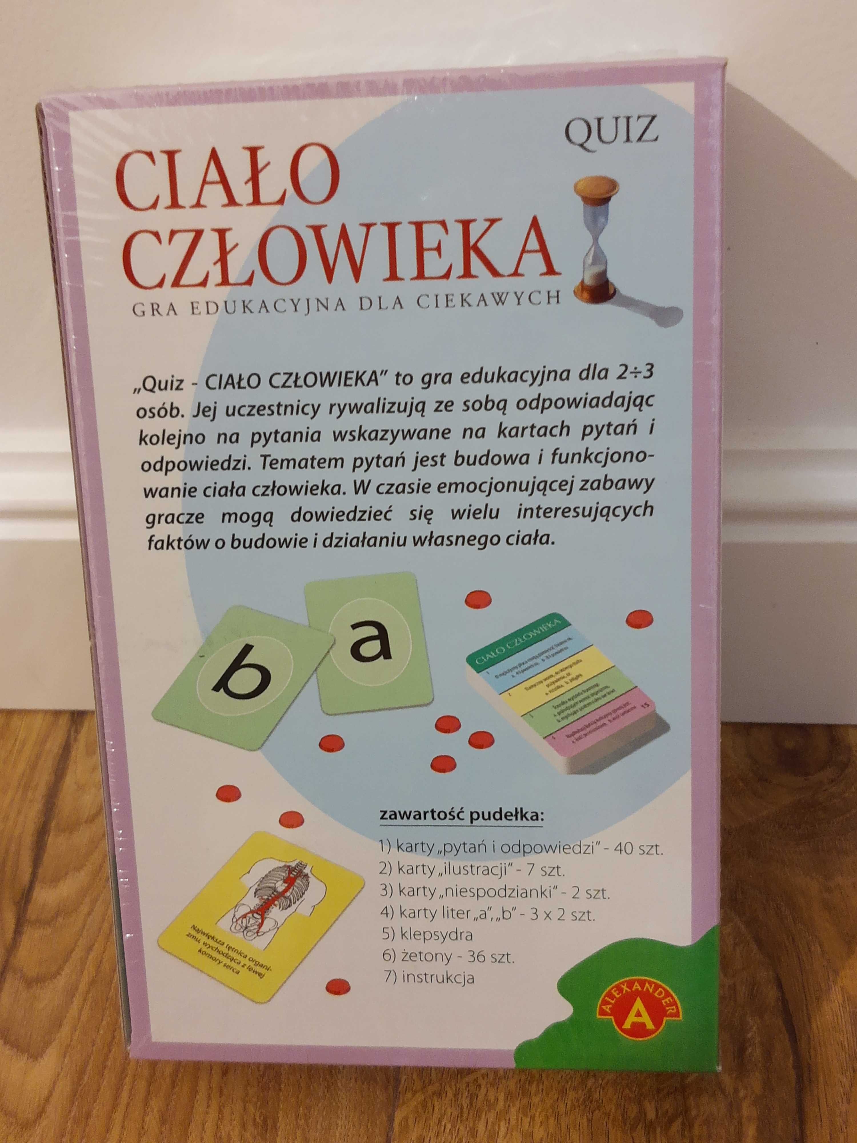 Gra quiz Ciało Człowieka mini NOWE