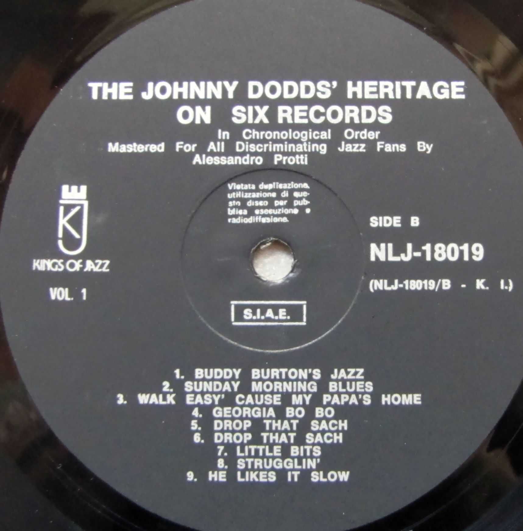 Johnny Dodds - 2 płyty winylowe NLJ 18019/20 # stan bdb