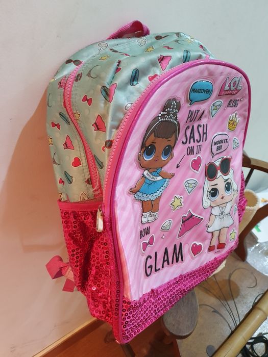 Mochila escolar das LOL