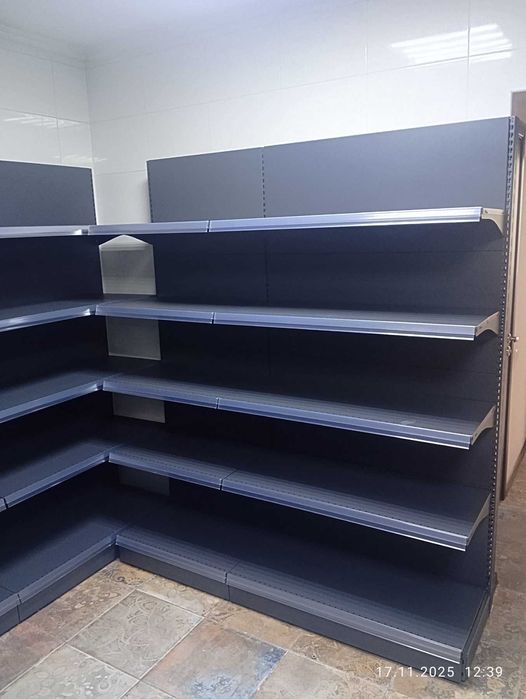Стелажі торгові колір графіт/крем, короткий термін поставки наявність