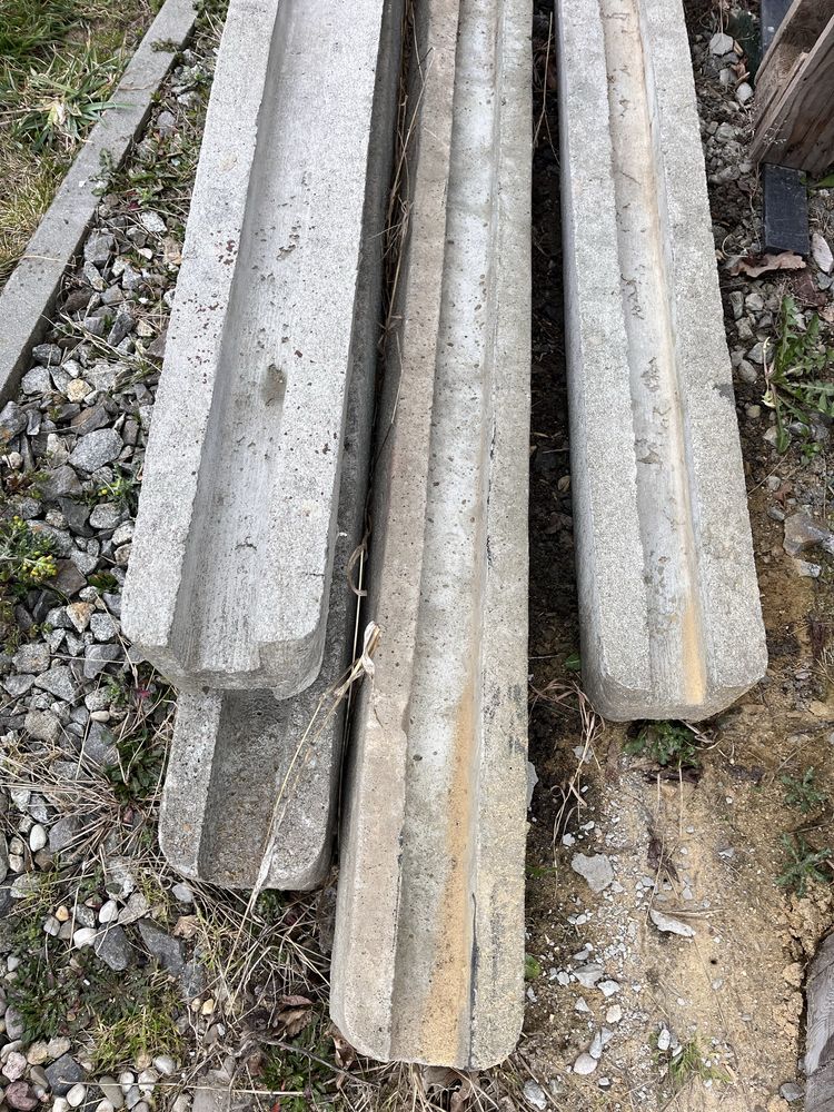 słupek betonowy 4 szt słupki ogrodzeniowe
