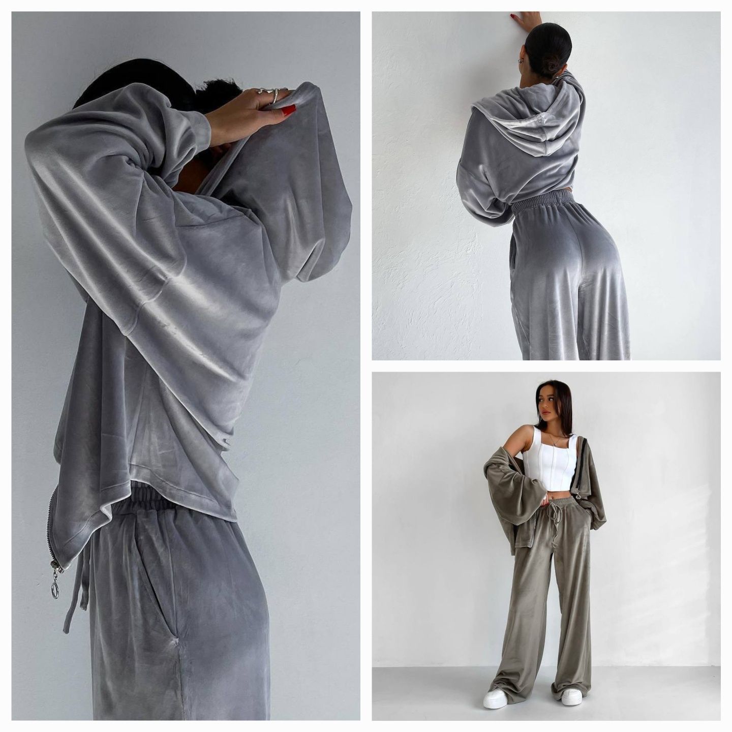 Велюровий Костюм ( худі оверсайз+ прямі штани)
(Худі oversize+прямі 
(