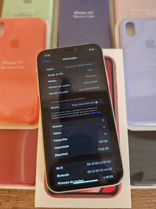 iPhone XR 128GB Branco, em bom estado, Aceito Retomas