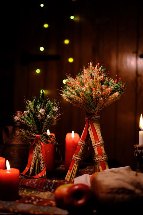 Дідух сноп із пшениці різдвяний дідух