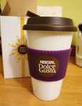 Kubek do kawy Nescafe Dolce Gusto z pokrywką