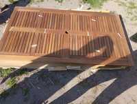 3 nowe stoly drewniane z drzewa akacjowego