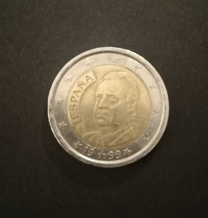 Moeda 2€ Espanha 1999 Rei Juan Carlos
