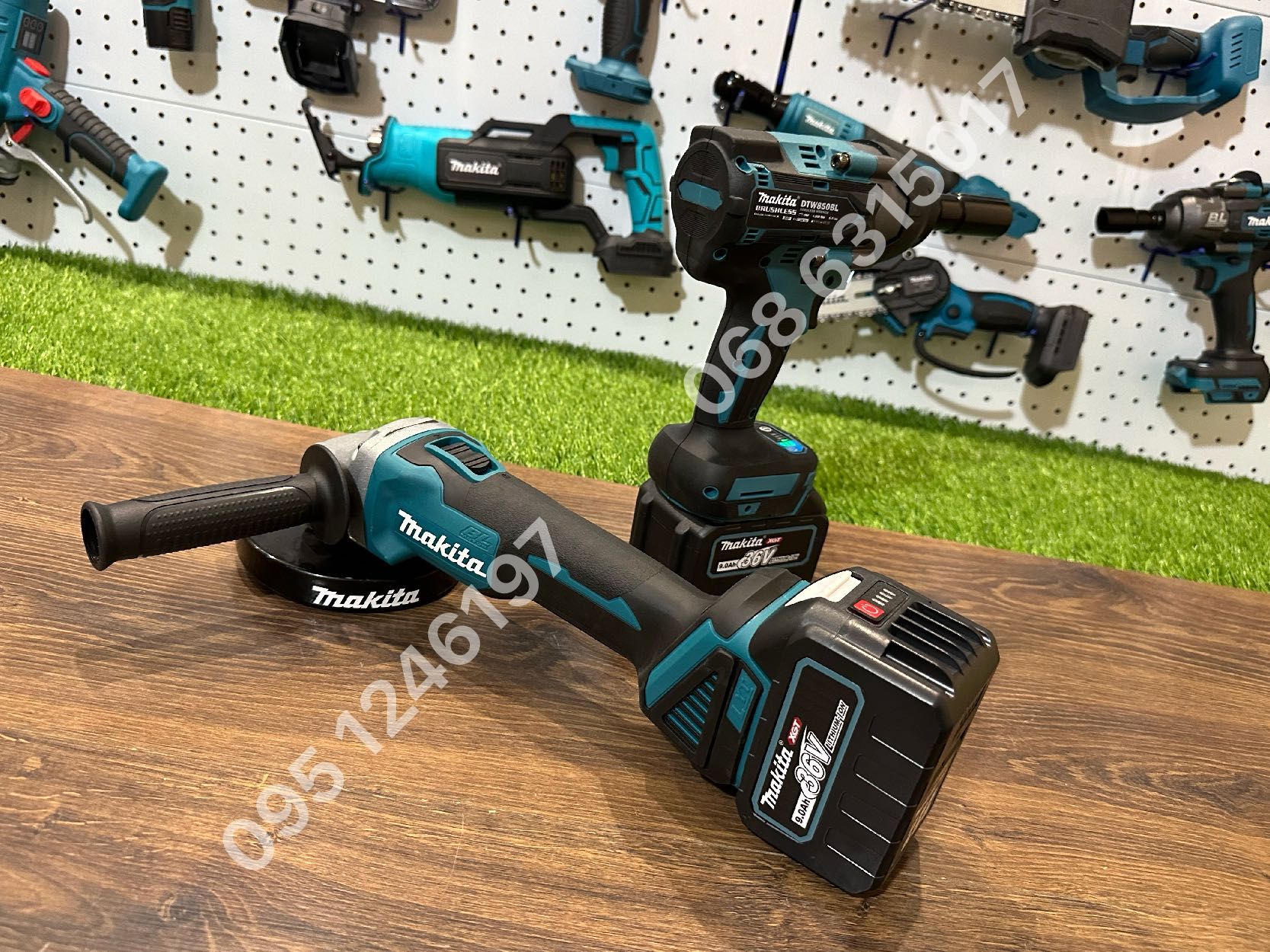 Набор аккумуляторный Makita Болгарка DGA521BL Гайковерт DTW850BL 36V9A