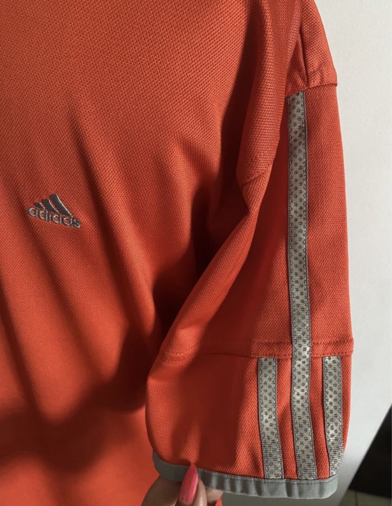 Adidas sportowa koszulka czerwona męska r. M/L