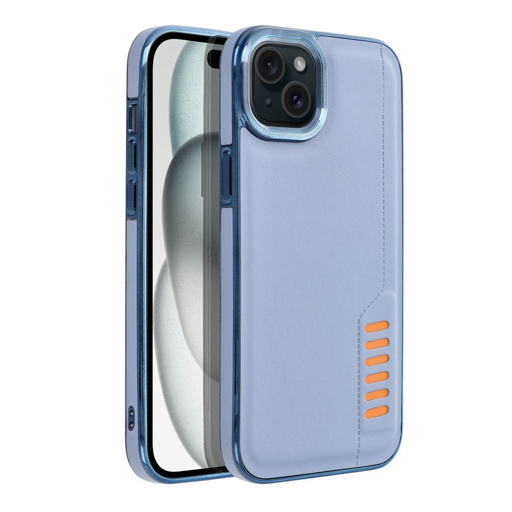 Etui Case Plecki Milano Iphone 15 Plus Niebieski + Szkło 9H