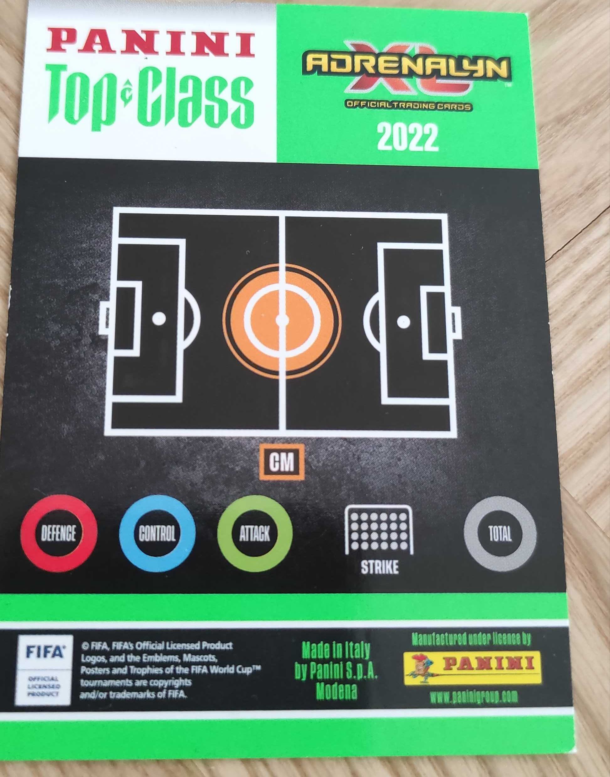 Nowa karta piłkarska valverde (213) Adrenalyn 2022 Panini top class