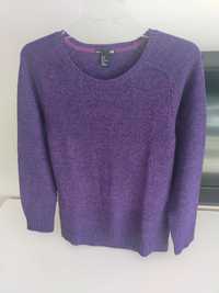 Sweter fioletowy h&m M