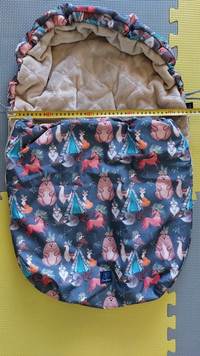 Śpiworek, mufki, poduszka do wózka BOHO Sand