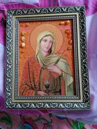 Ікона Св'ятої Анастасії з бурштину.