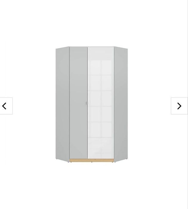 Szafa narożna 90/90 Black Red white