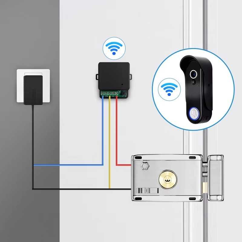 Domofon TUYA , WiFi 7cali całkowicie bezprzewodowy z aplikacją SMART