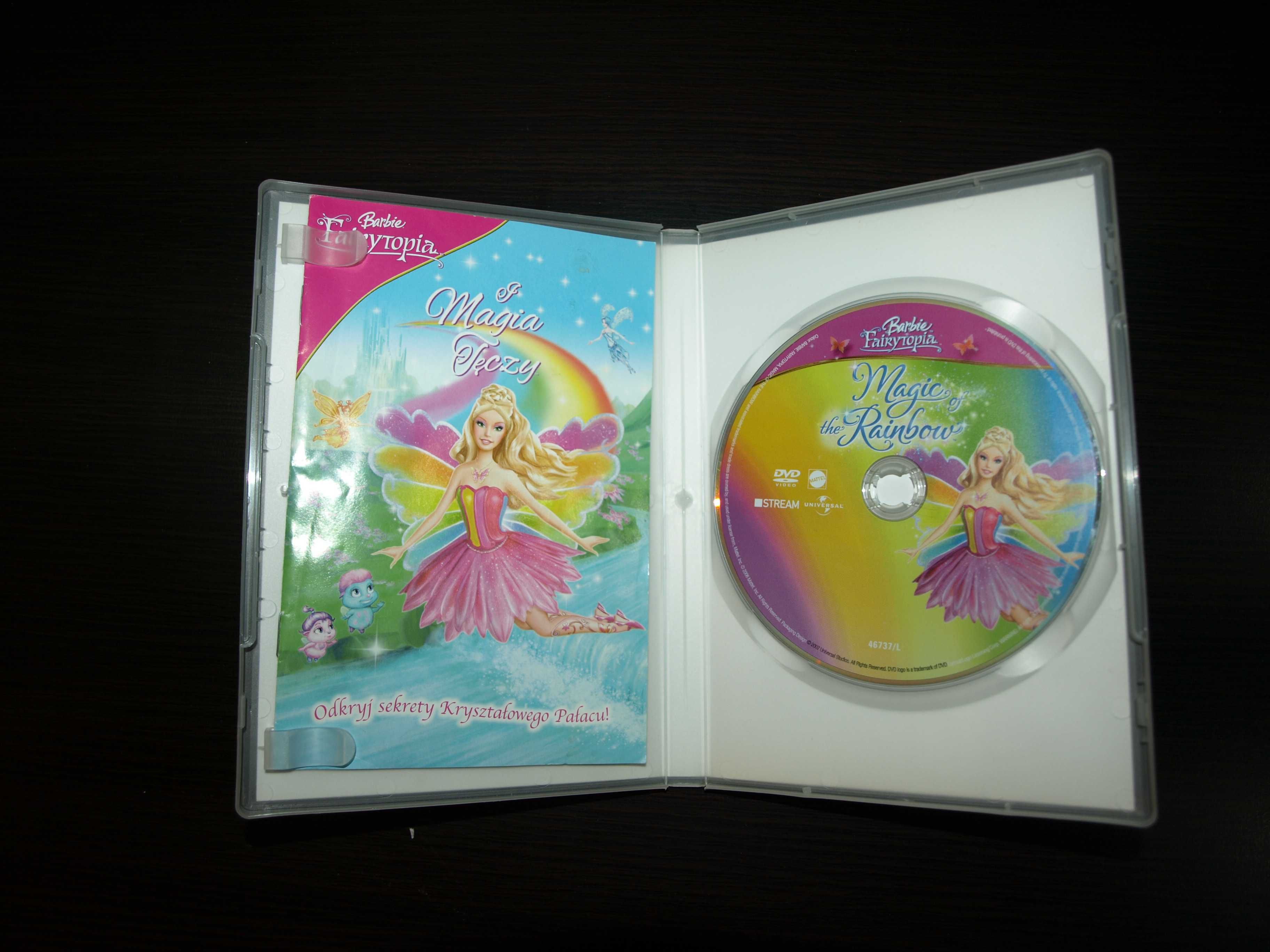 Film DVD Disney Barbie Fairytopia Magia Tęczy z książeczką