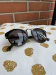 Massimo Dutti okulary przeciwsłoneczne czarne panterka khaki