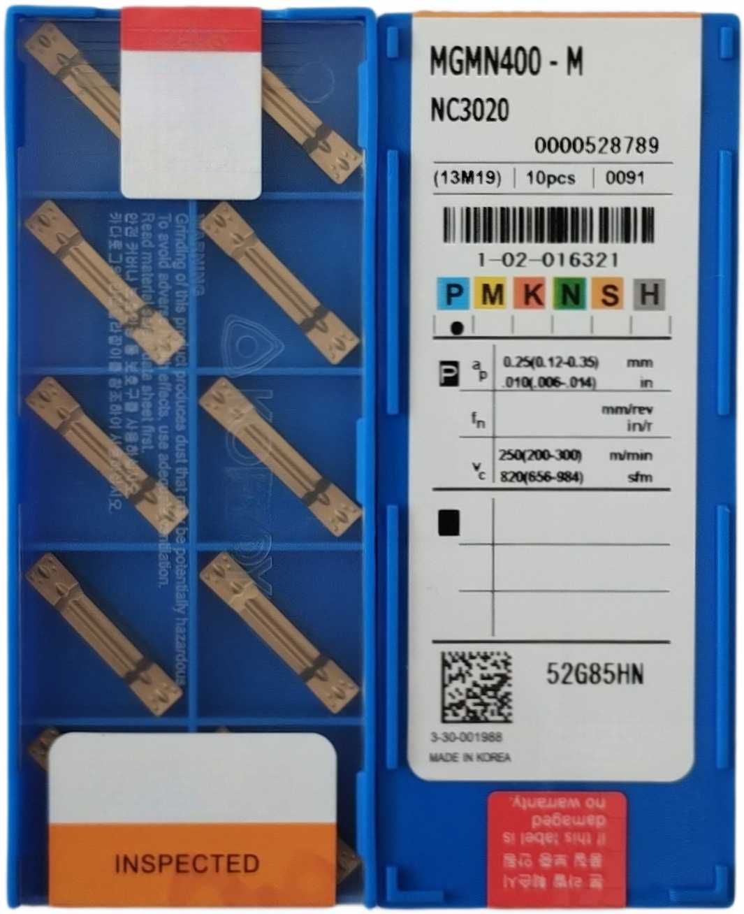 MGMN 400 NC3020 Płytki tokarskie przecinak