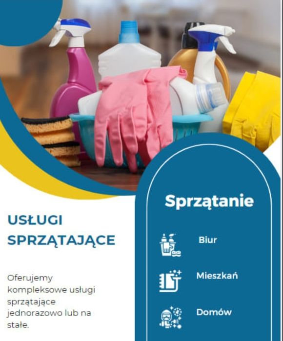 Oferuje sprzątanie domów i mieszkań