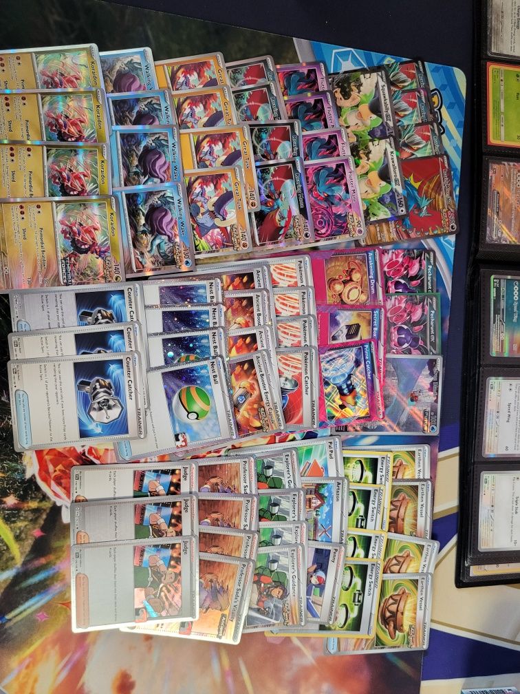 Roaring moon ex/ ancient box deck karty pokemon