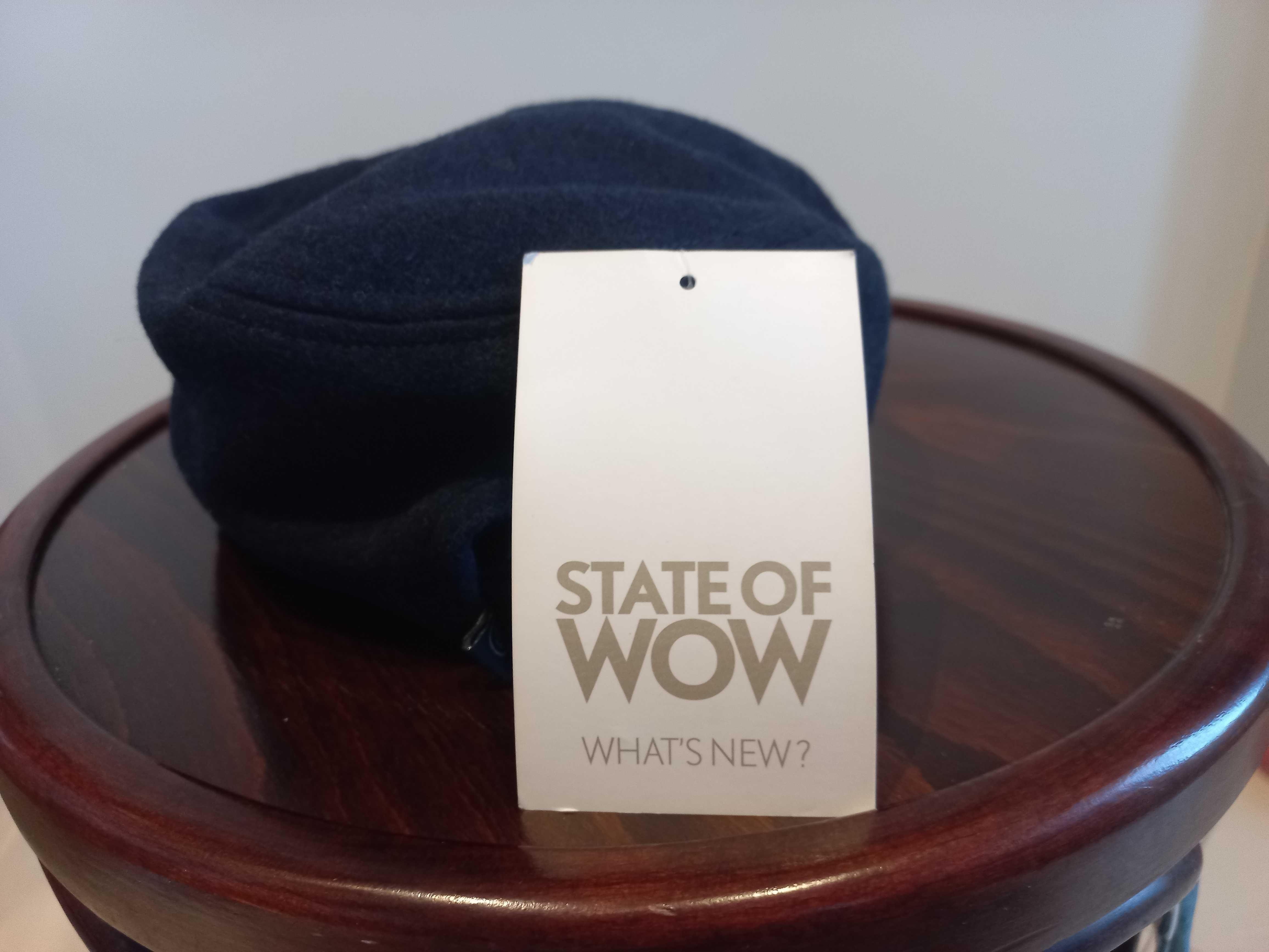 Кепка / шапка чоловіча  State if WOW , нова, розмір 58, темно синя
