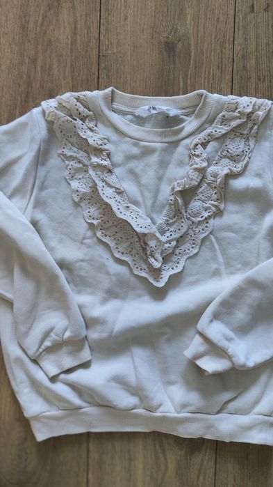 H&M Sweterek elegancki kolor kawa z mlekiem