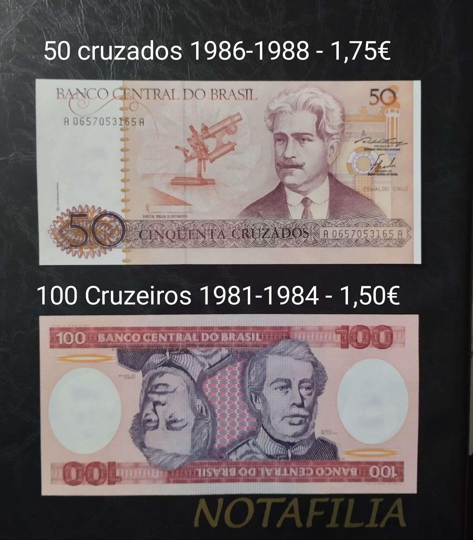 Notas dos E.U.A e Brasil