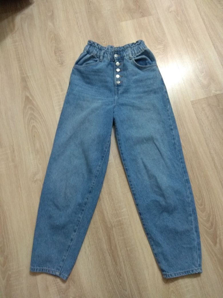XXS Cropp szerokie nogawki jeansy damskie, dziewczęce
